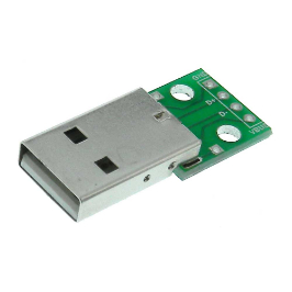 Male USB Type A Breakout Board