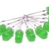 Green LED 5mm-10 pcs