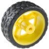 65mm robot wheel for bo motors yellow - Image 3