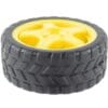 65mm robot wheel for bo motors yellow - Image 2