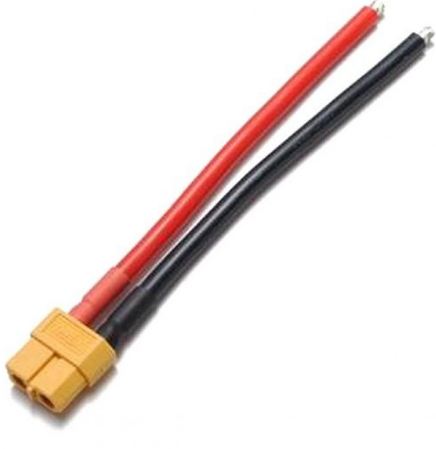 XT60 Female connector with 14 awg silicon wire 10cm