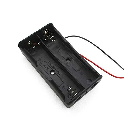 18650X2 Double Battery Cell Holder/Case with Wire
