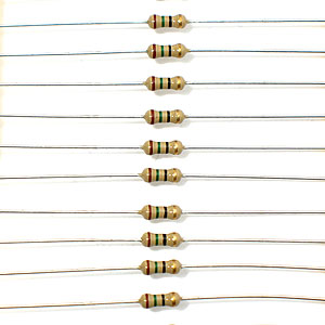 15ohms 1/4 watt resistors (10 pieces) per pack