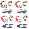 1400KV Brushless Motor for Drone with SimonK 30A ESC and 1045 Propeller (pack of 4)