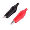 Crocodile Alligator Clip Black+Red (2 Pcs)