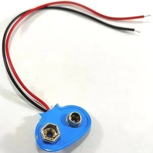 9V DC battery with snap connector